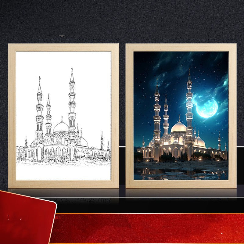 Muslim Bedroom Bedside Ambience Light Decorative Painting