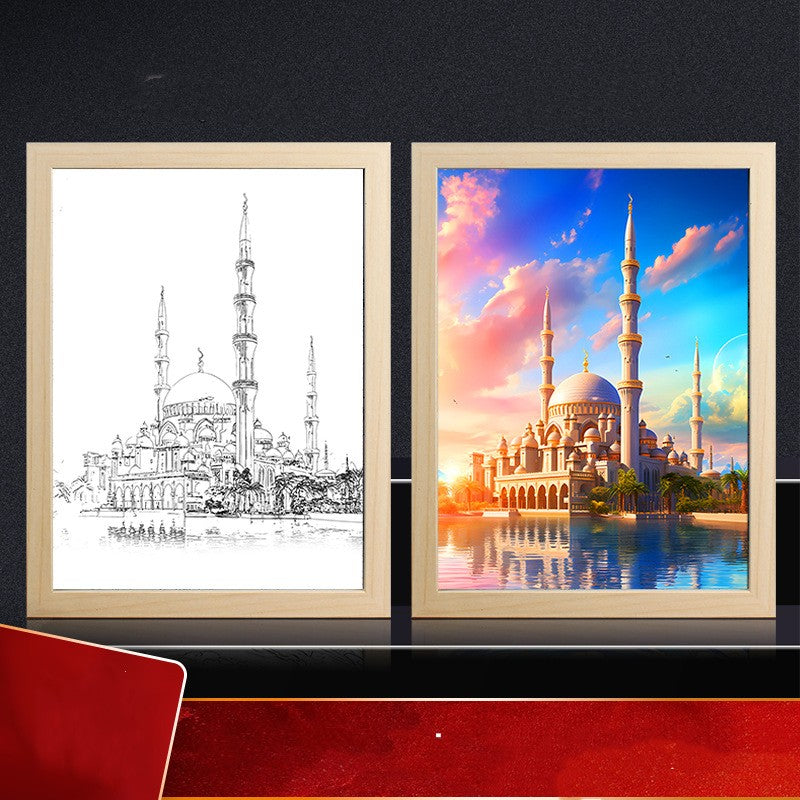 Muslim Bedroom Bedside Ambience Light Decorative Painting