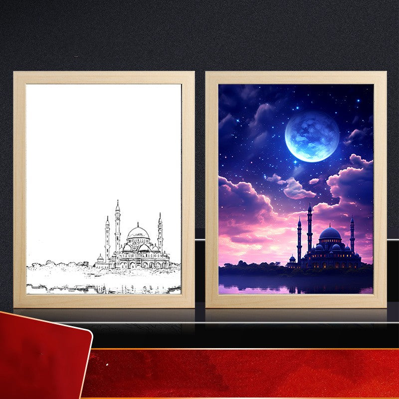 Muslim Bedroom Bedside Ambience Light Decorative Painting