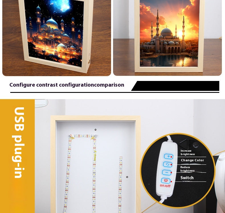 Muslim Bedroom Bedside Ambience Light Decorative Painting