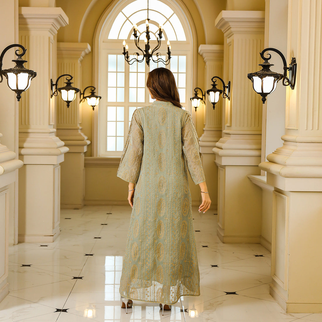 Muslim Robe Women's Sequined Gown