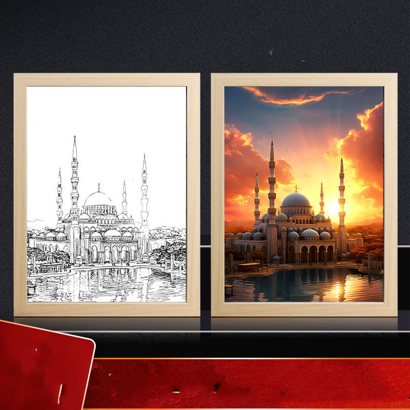 Muslim Bedroom Bedside Ambience Light Decorative Painting